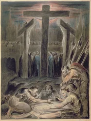 Los soldados sortean las vestiduras de Cristo, 1800